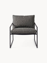 Outdoor lounge chair Kenny - Black Frame - Dusk Cushion