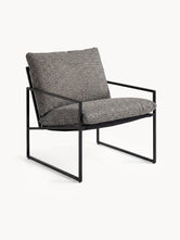 Outdoor lounge chair Kenny - Black Frame - Dusk Cushion