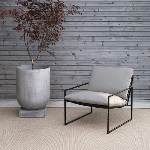 Kenny Loungestol - Svart - Fossil akryl