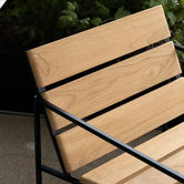 Arvid  - Black Frame - Teak Wood from by Crea - Armchair.
