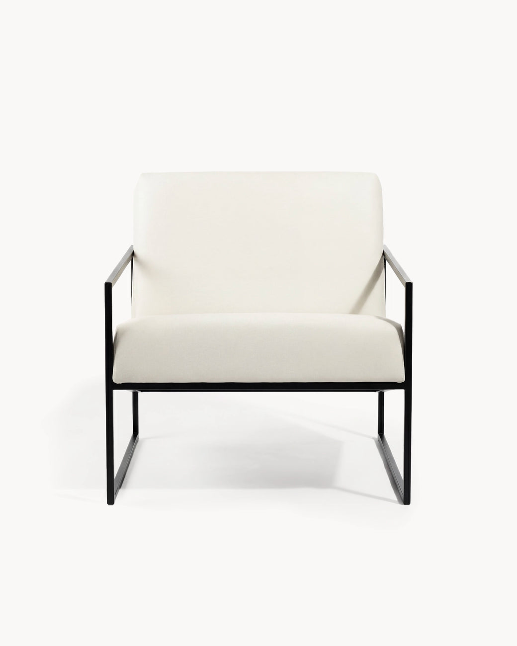 Kent Armchair Schwarz Ivory Leder