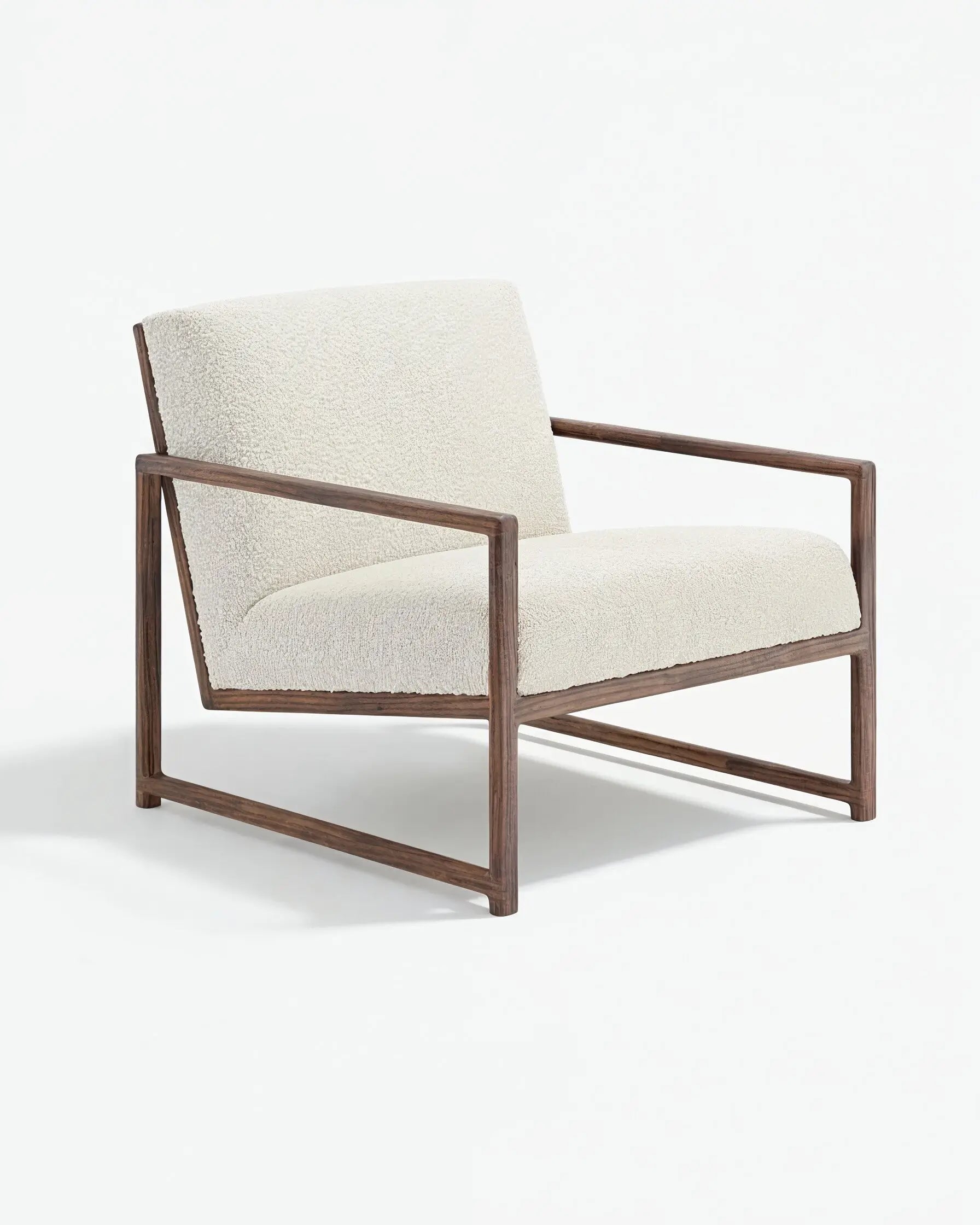 Kent Wood - Mörk ek - Ivory bouclé