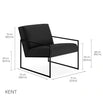 Fauteuil Kent - Noir - Bouclé Black