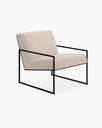 Kent Armchair - Black - Greige bouclé