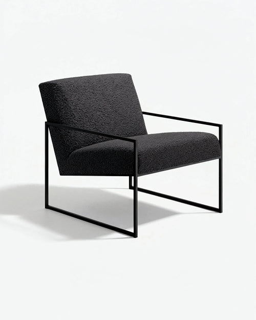 Fauteuil Kent - Noir - Bouclé Black
