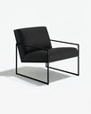 Kent Armchair - Black - Jade black leather