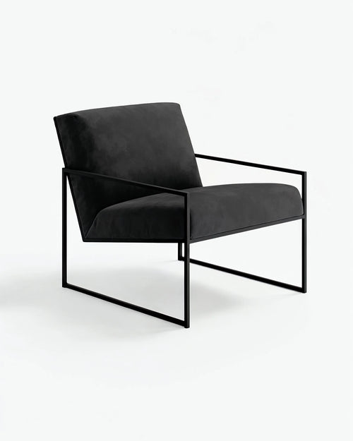 Kent Armchair - Black - Jade black velvet