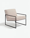 Kent Armchair - Black - Greige bouclé