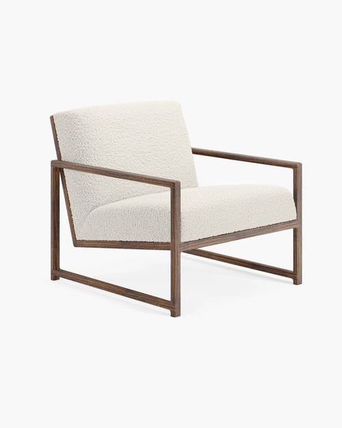 Kent Wood - Dark oak - Ivory bouclé