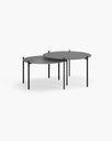 Leo Soffbord - Medium set - Svart - Grafite dekton