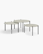 Leo Soffbord - Large set - Svart - Sabbia dekton