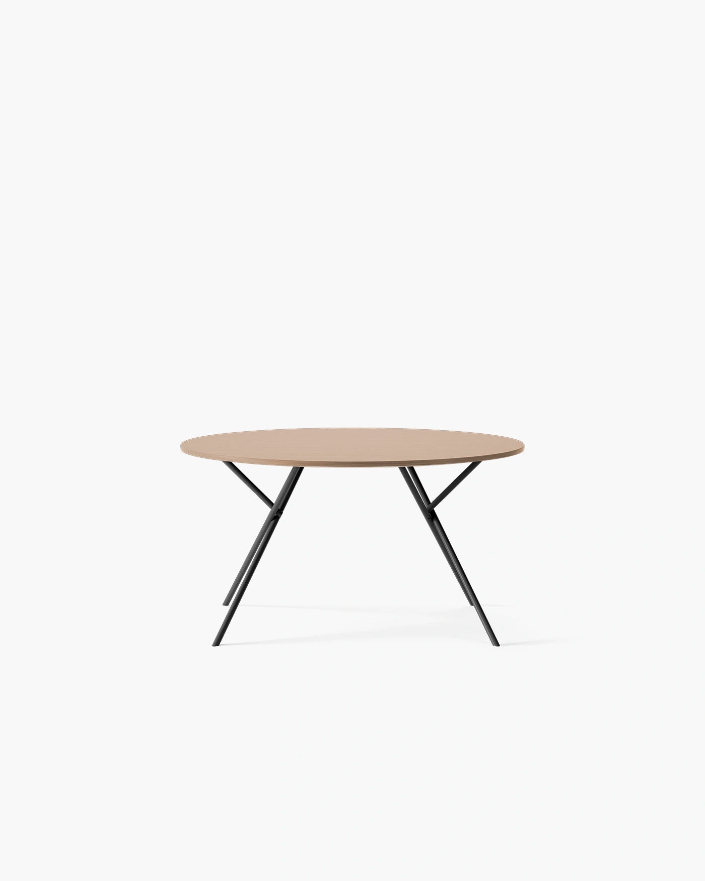 Luna Dining Table - A round, modern table design featuring sleek lines and functional aesthetics.
