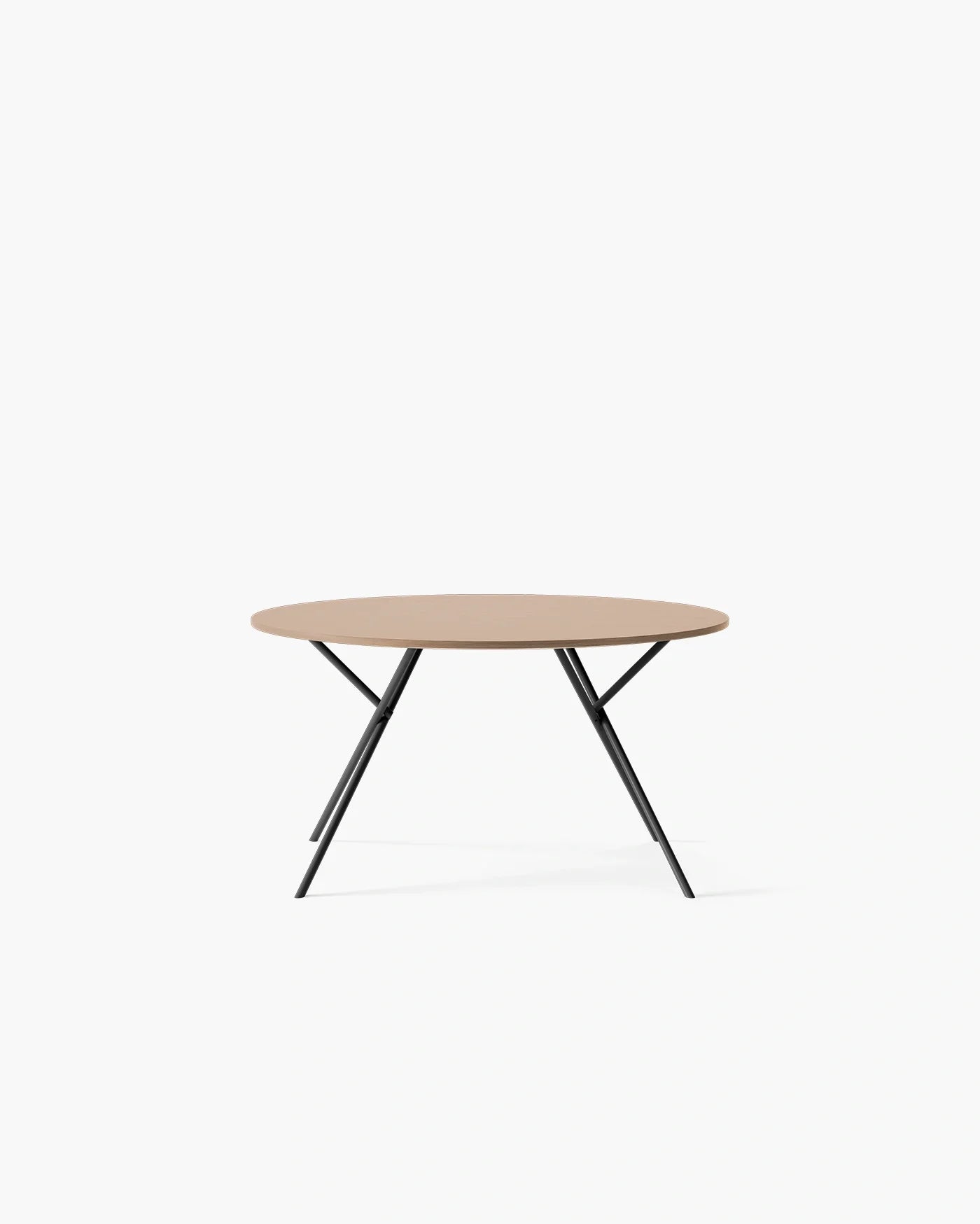 Luna Dining Table - A round, modern table design featuring sleek lines and functional aesthetics.