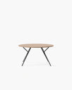 Luna Dining Table - A round, modern table design featuring sleek lines and functional aesthetics.