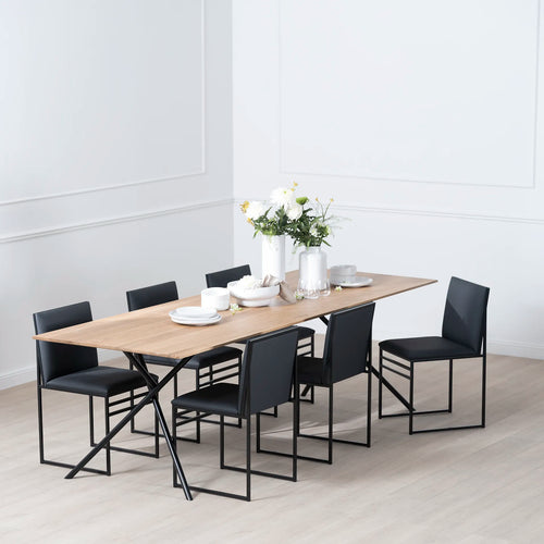 Melker Matbord - Svart - Ek