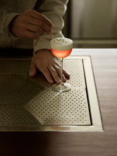 Norrbottens Destilleri served its signature Rabarberpaj cocktail during the grand opening event.