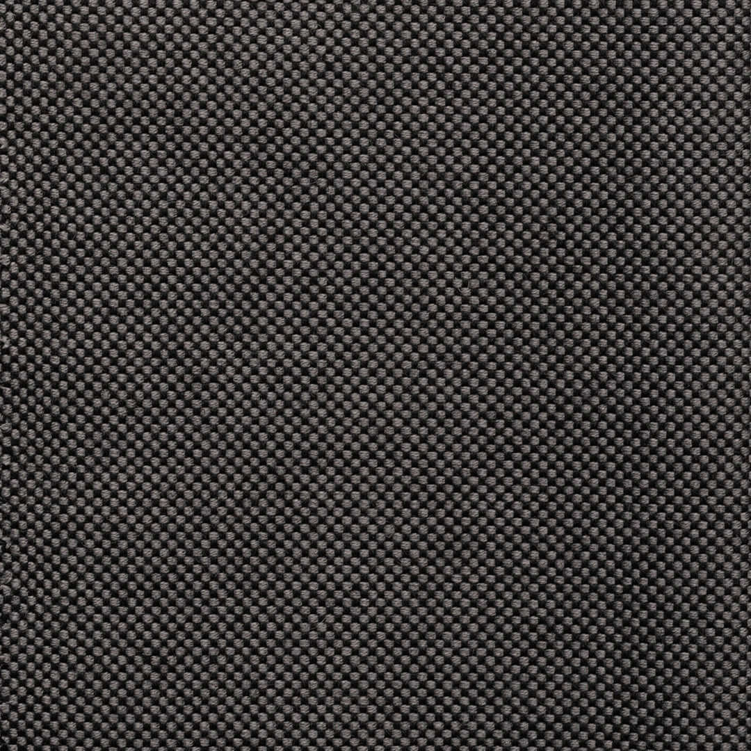 Close-up of textured black fabric, suitable for use on outdoor bar stool cushions.