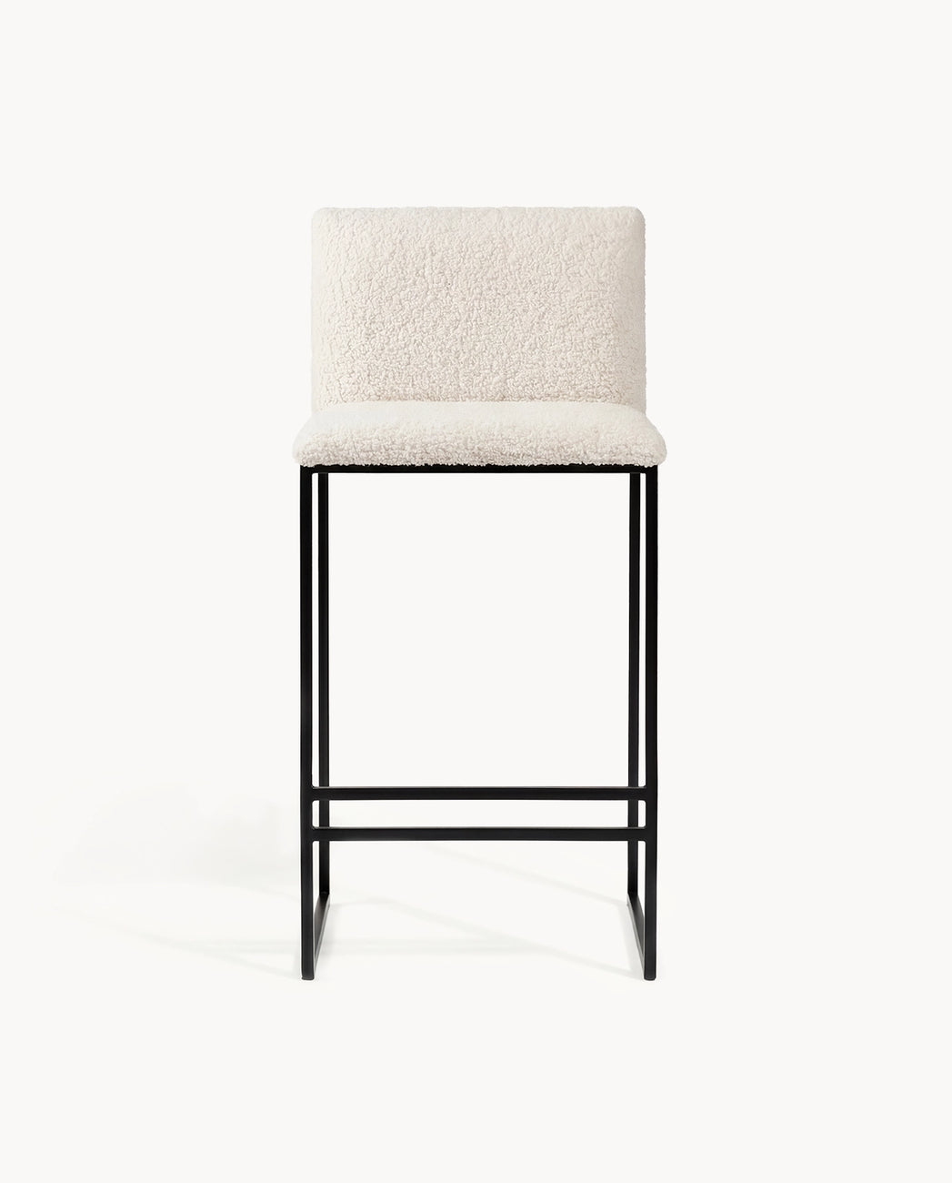 Barstol Philip - Svart - Ivory bouclé