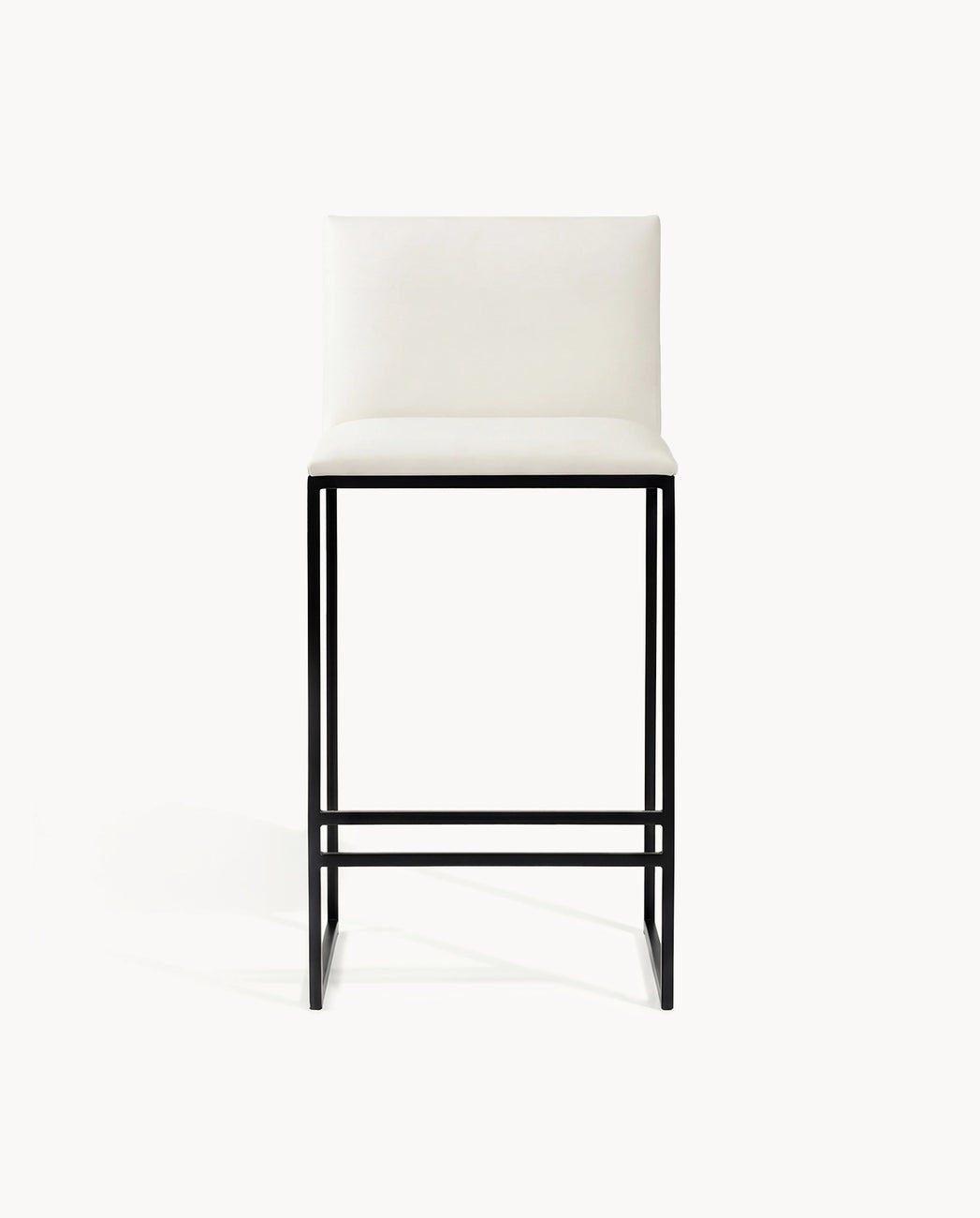 Barstol Philip - Svart - Ivory läder