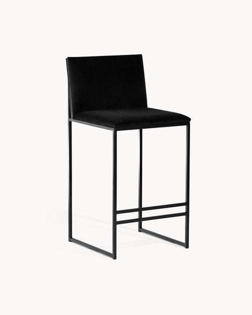 Barstol Philip - Svart - Jade black sammet