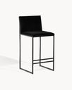 Philip Bar stool - Black - Jade black velvet