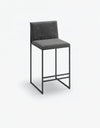 Philip Bar stool - Black - Jade black velvet