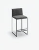 Philip Bar stool - Black - Jade black velvet