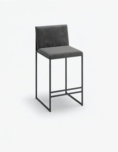 Philip Bar stool - Black - Jade black velvet
