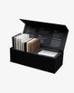 Luxury Sample Box showcasing materials like stone, wood, and velvet for a detailed exploration before commitment.