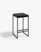 Svea Bar stool - Black - Jade black velvet