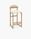 Ted Barstool - Oak - Ivory bouclé