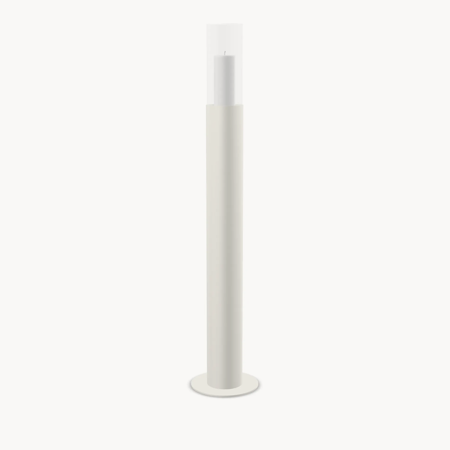 Floor Candle Holder Thomas – Medium – Beige Frame
