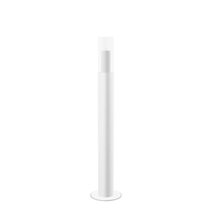Bougeoir sur pied Thomas – Medium – Blanc
