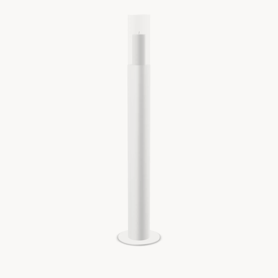Floor Candle Holder Thomas – Medium – White Frame