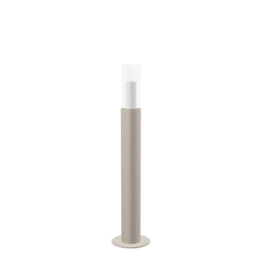 Floor Candle Holder Thomas – Small – Taupe Frame