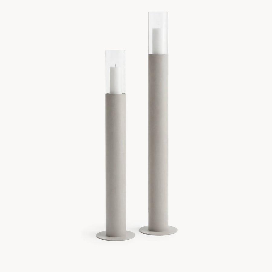 Golvljusstake Thomas – Set om 2 – Beige ram