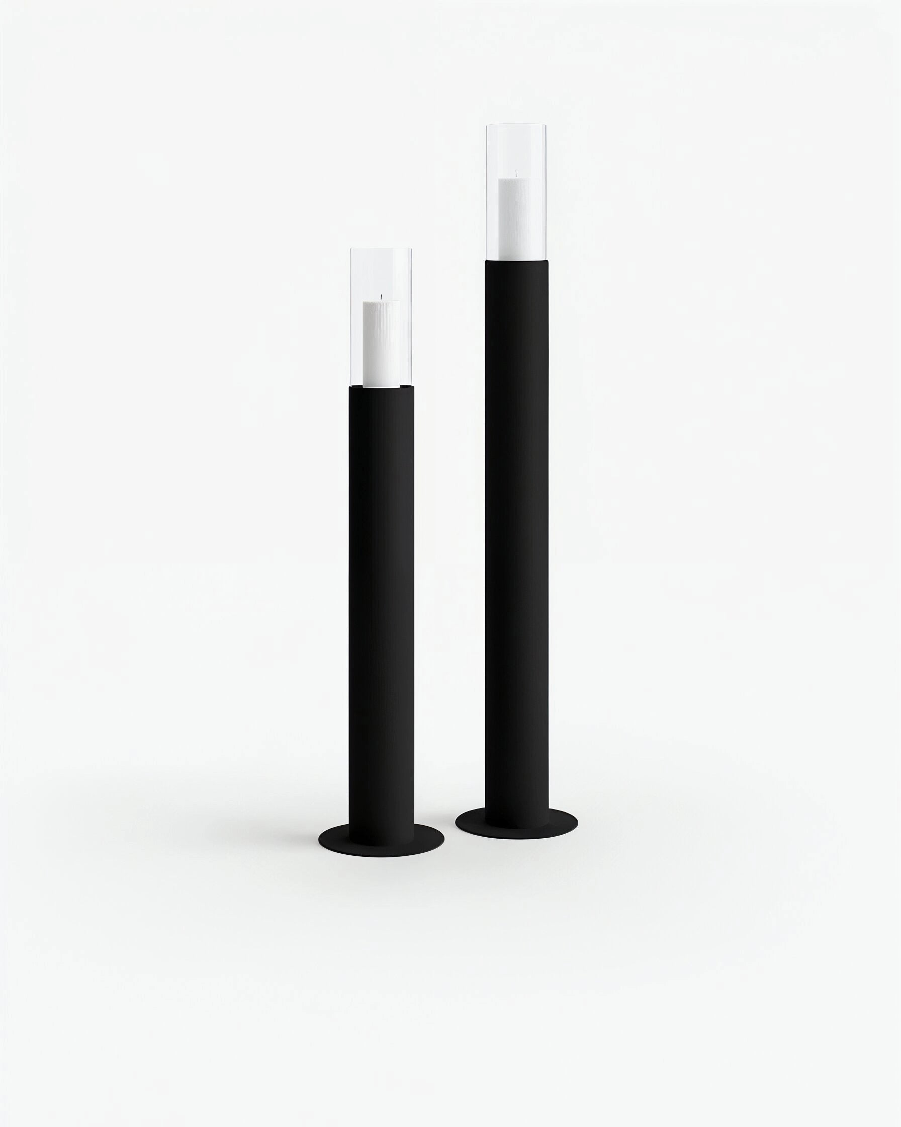 Thomas Floor candleholder - 2 set - Black