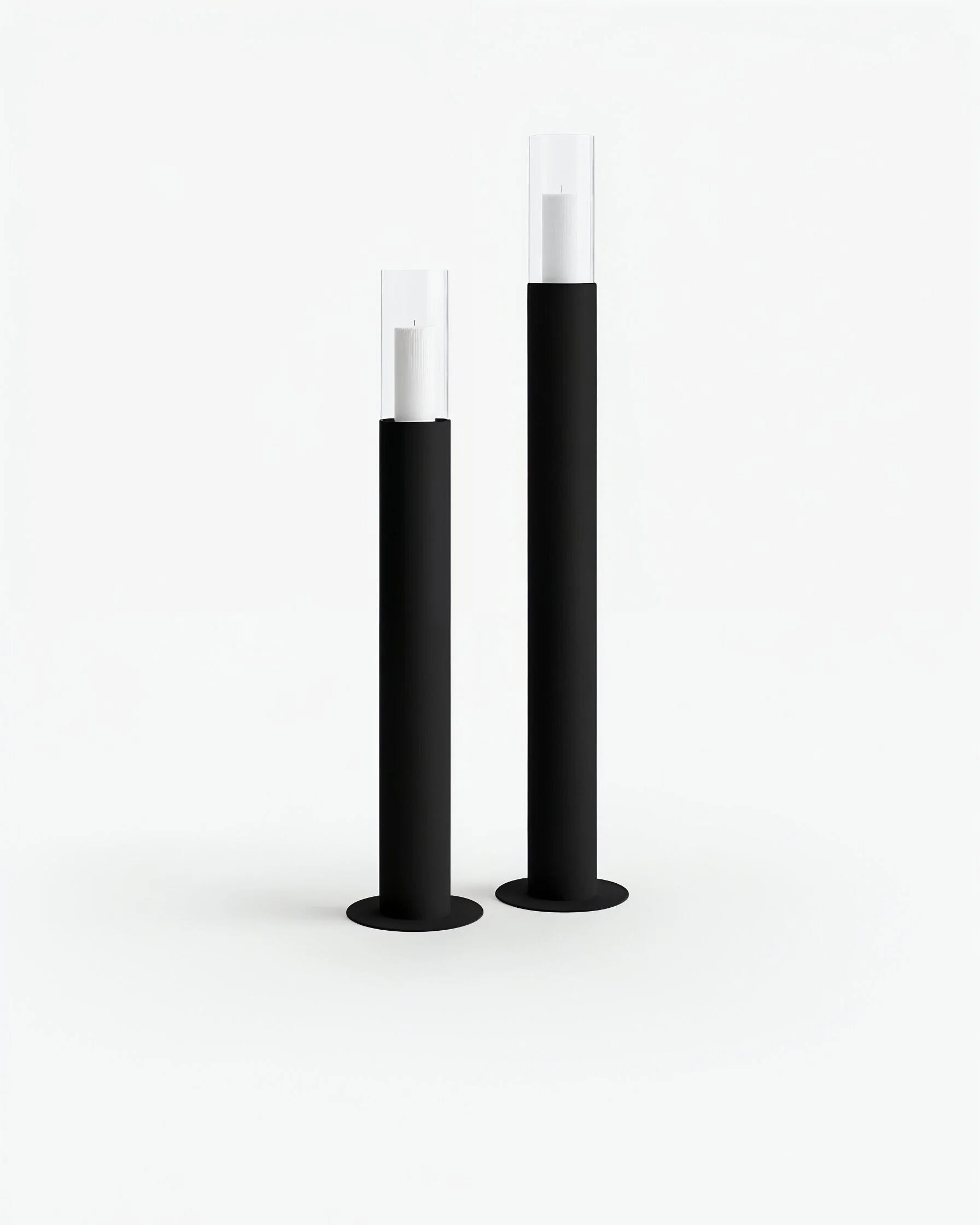 Thomas Floor candleholder - 2 set - Black