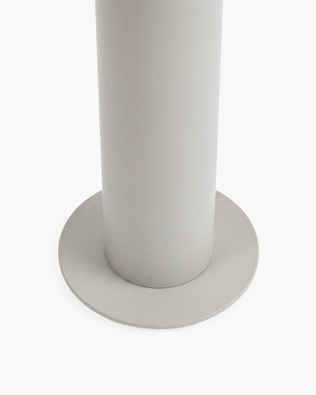 Candleholder Thomas beige frame base detail of the floor standing holder designed for indoor use