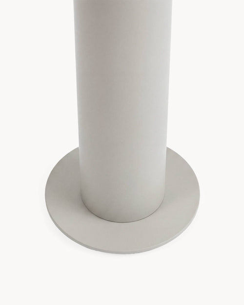 Candleholder Thomas beige frame base detail of the floor standing holder designed for indoor use