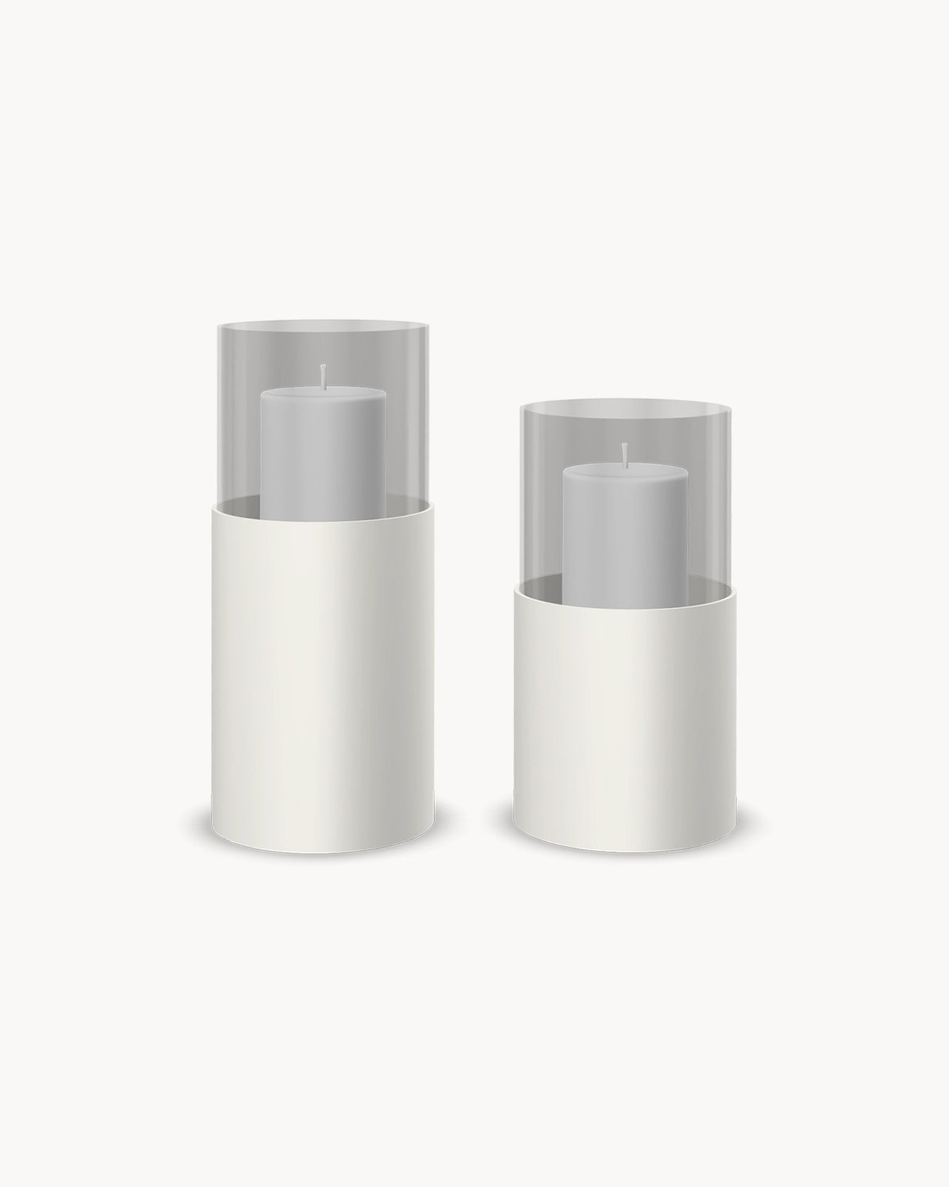 Tom Candleholder - 2set - Beige