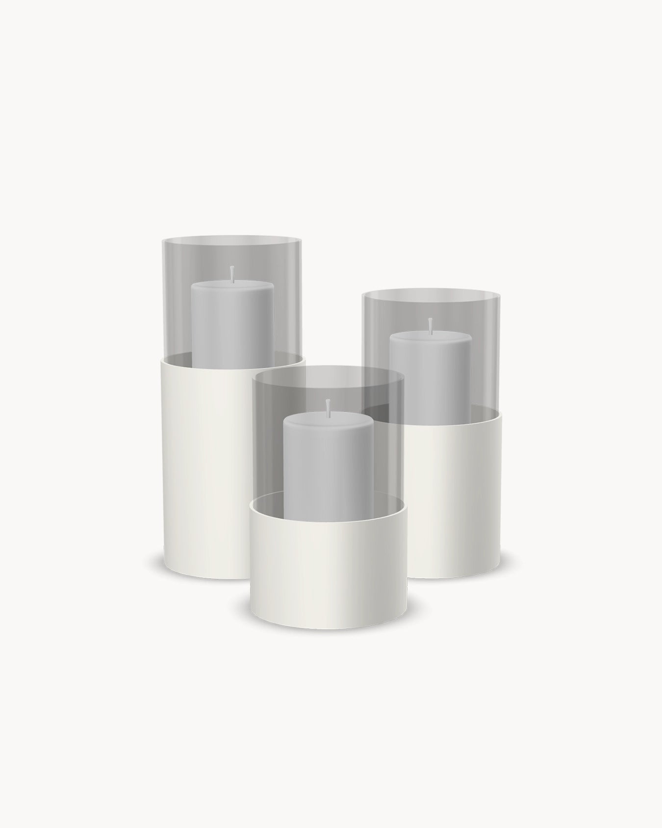 Tom Candleholder - 3set - Beige