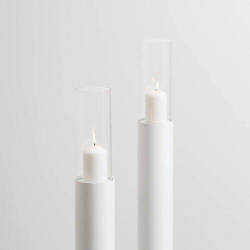 Thomas Golvljusstake - 2 set - Vit