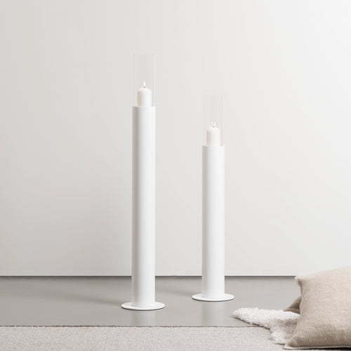 Thomas Golvljusstake - 2 set - Vit