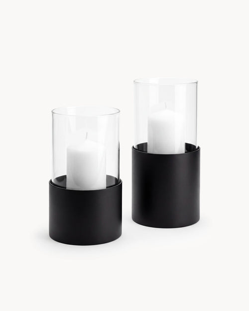 Candleholder Tom – Set of 2 – Black Frame