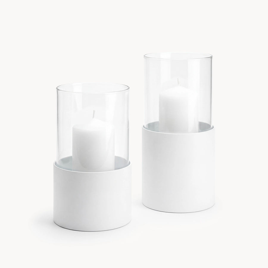 Ljuslykta Tom – Set om 2 – Vit ram