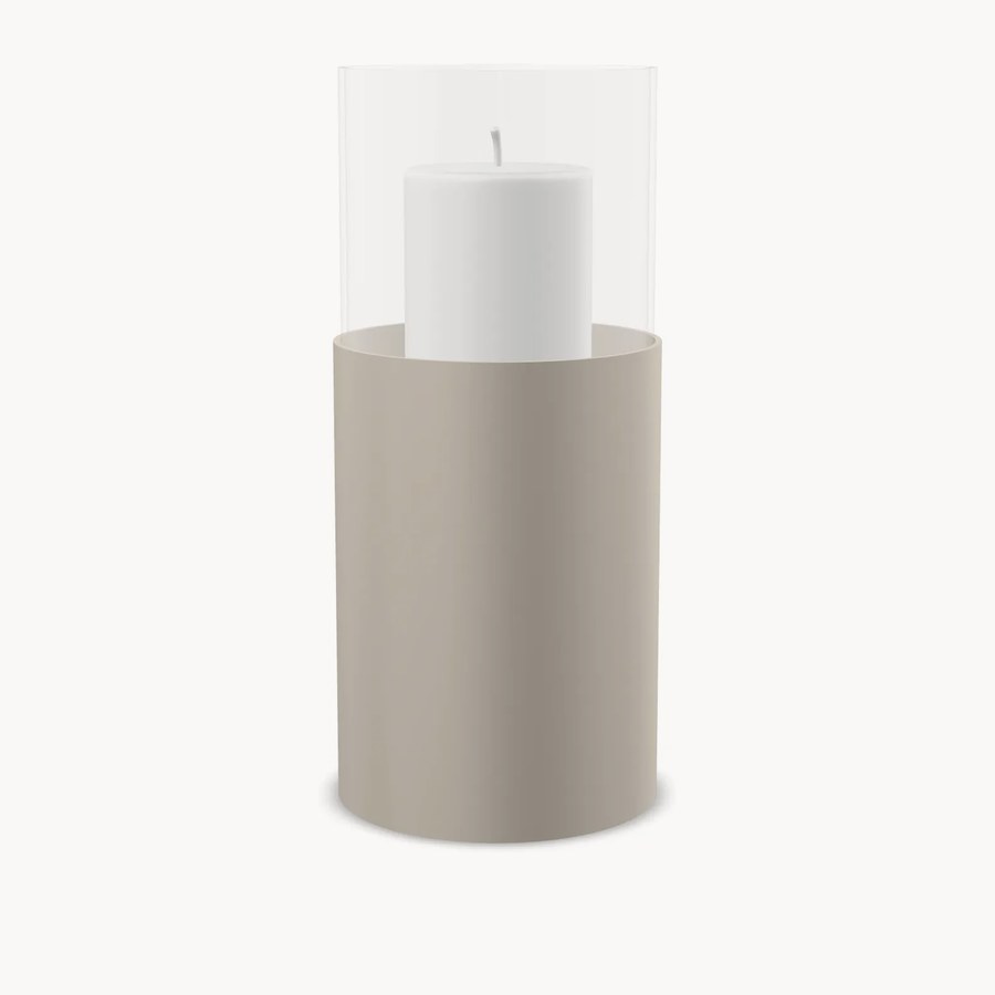 Hurricane Candle Holder Tom – Large – Taupe Frame