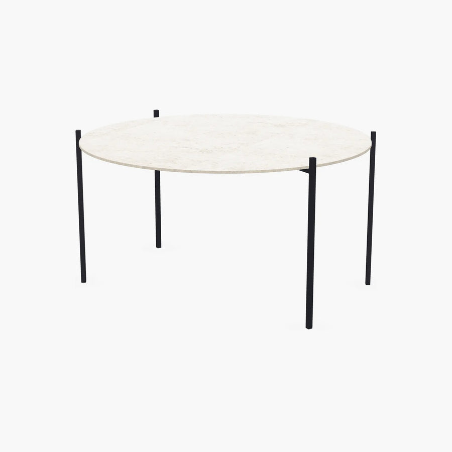 Outdoor Couchtisch Leo – Schwarzer Rahmen – Grigio
