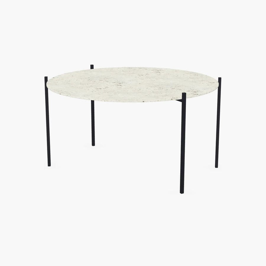 Outdoor Coffee Table Leo – Black Frame – Sabbia