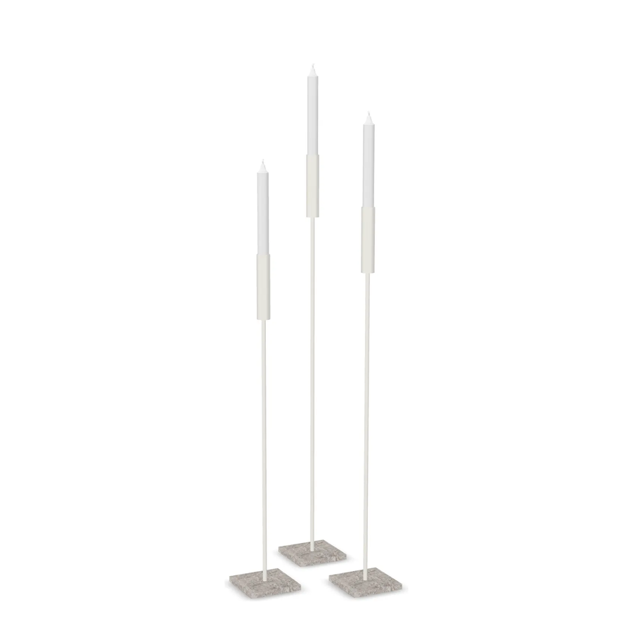 Kerzenständer Vera – 3er-Set – Beige – Turbin Grey
